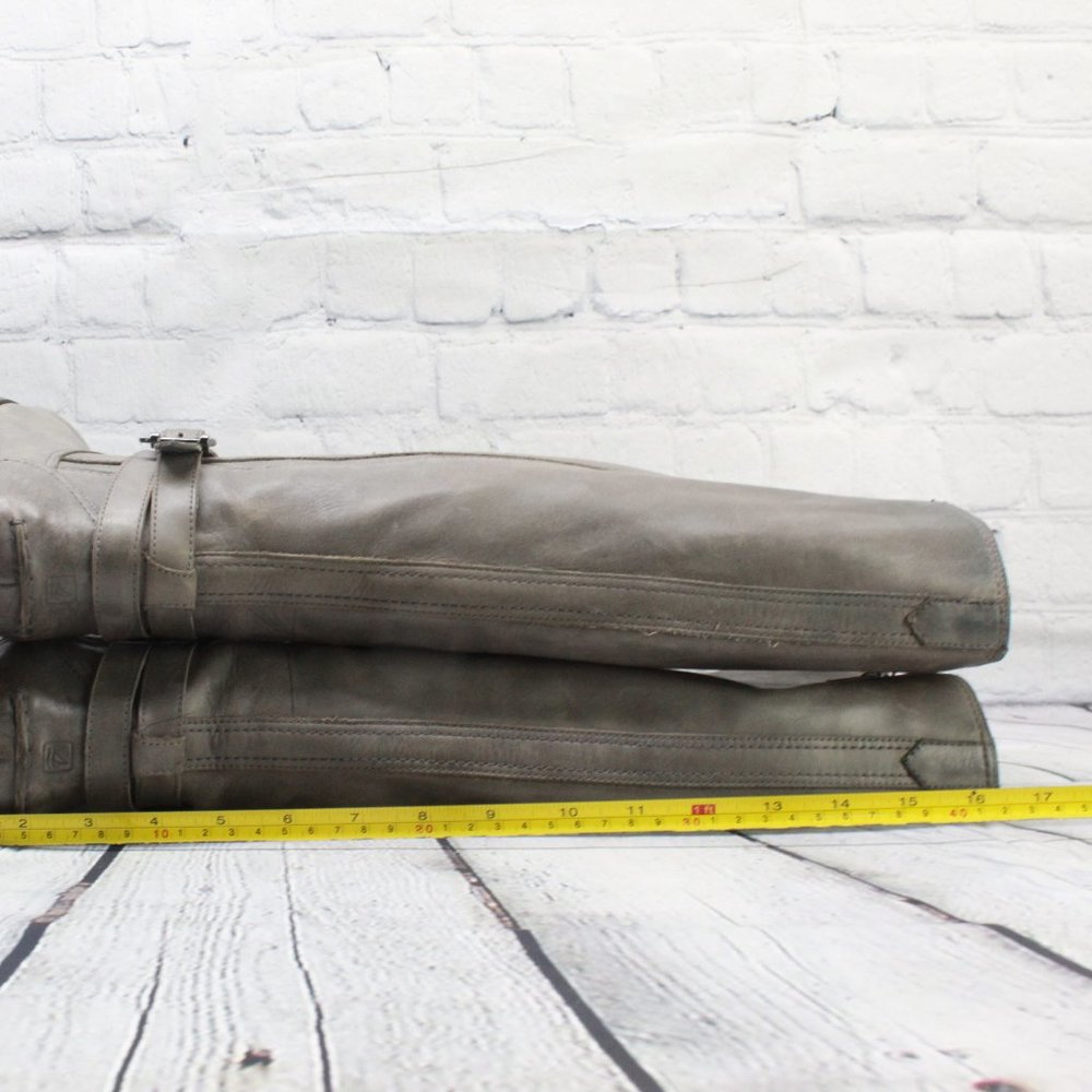 Sperry Gray Leather Ankle Boots - Picture 7 of 9